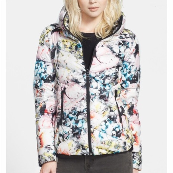 Sam Edelman Jackets & Blazers - Sam Edelman Packable Floral Print Down Jacket